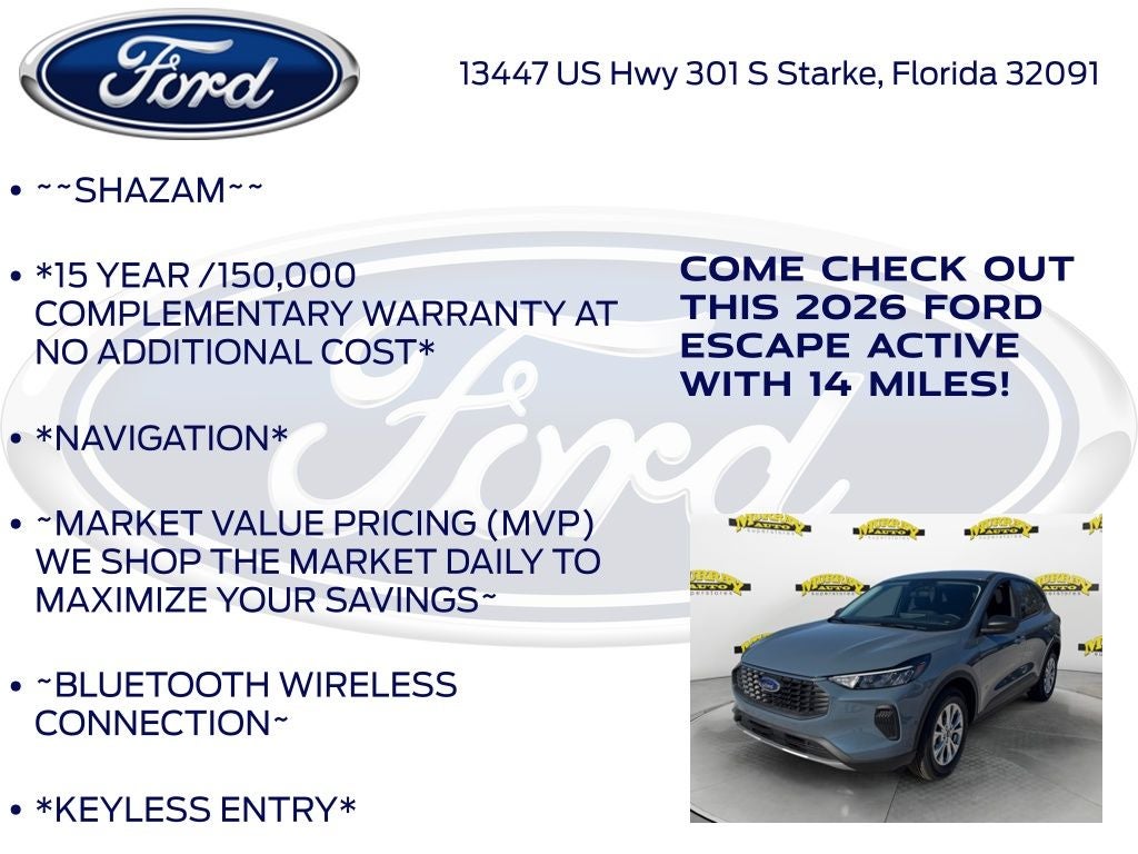 2026 Ford Escape Active 200A