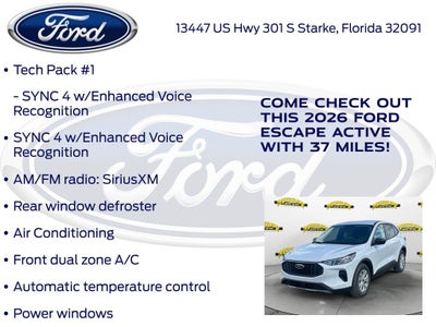 2026 Ford Escape Active 200A