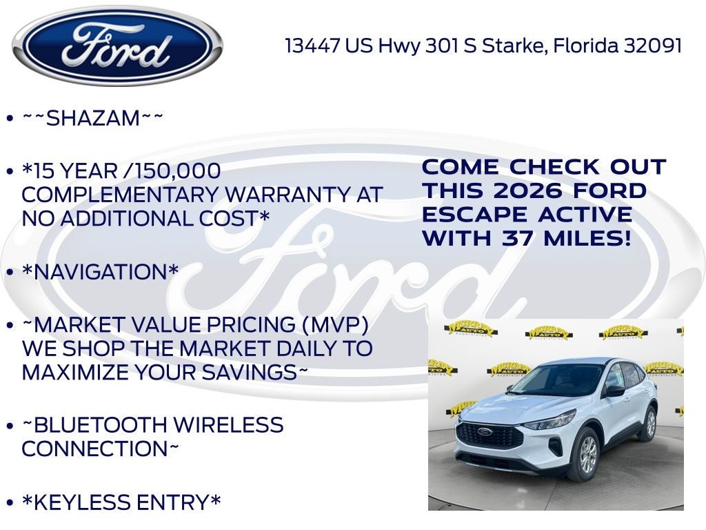 2026 Ford Escape Active 200A