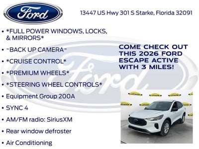 2026 Ford Escape Active 200A