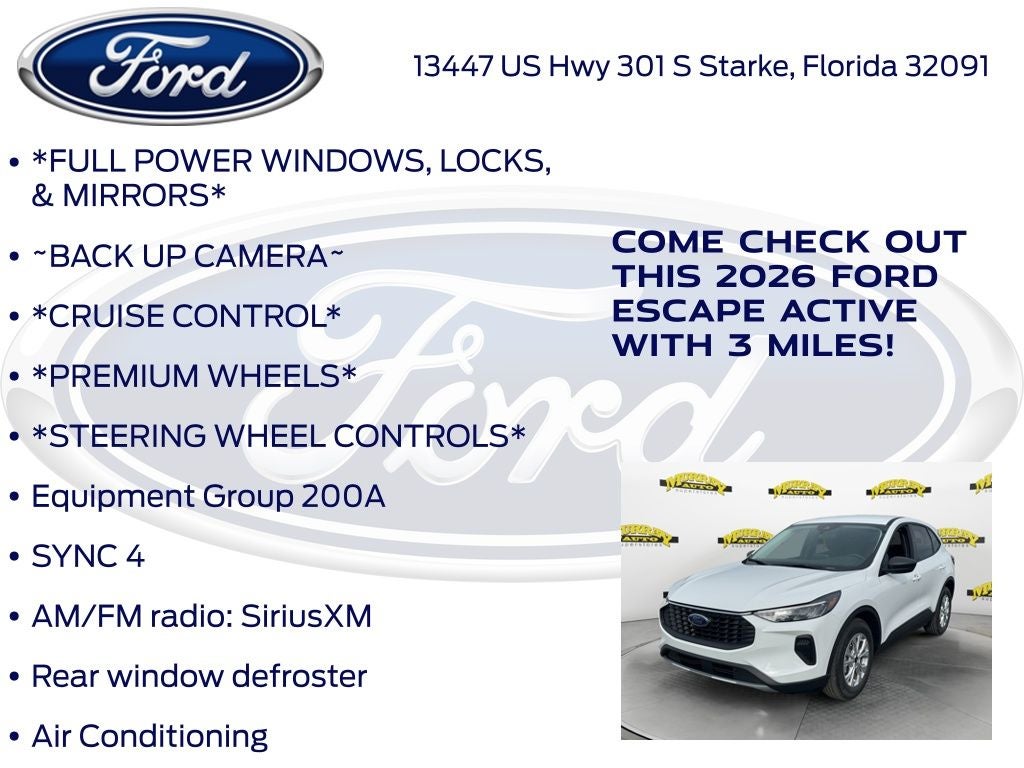 2026 Ford Escape Active 200A