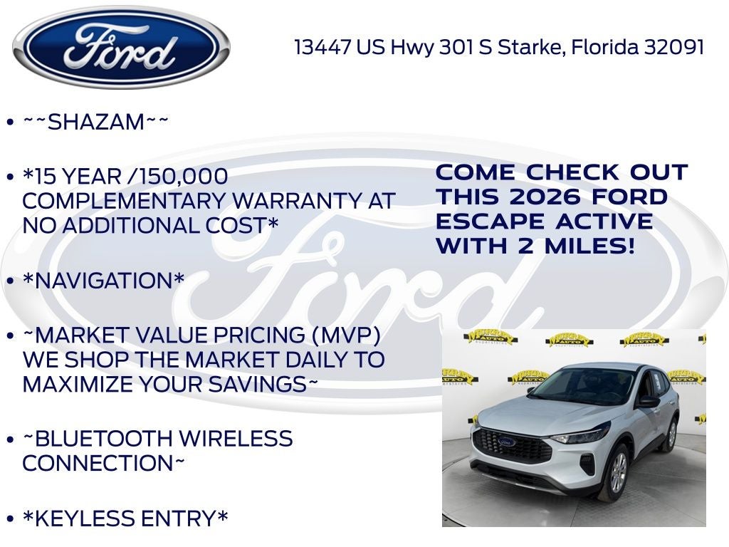 2026 Ford Escape Active 200A