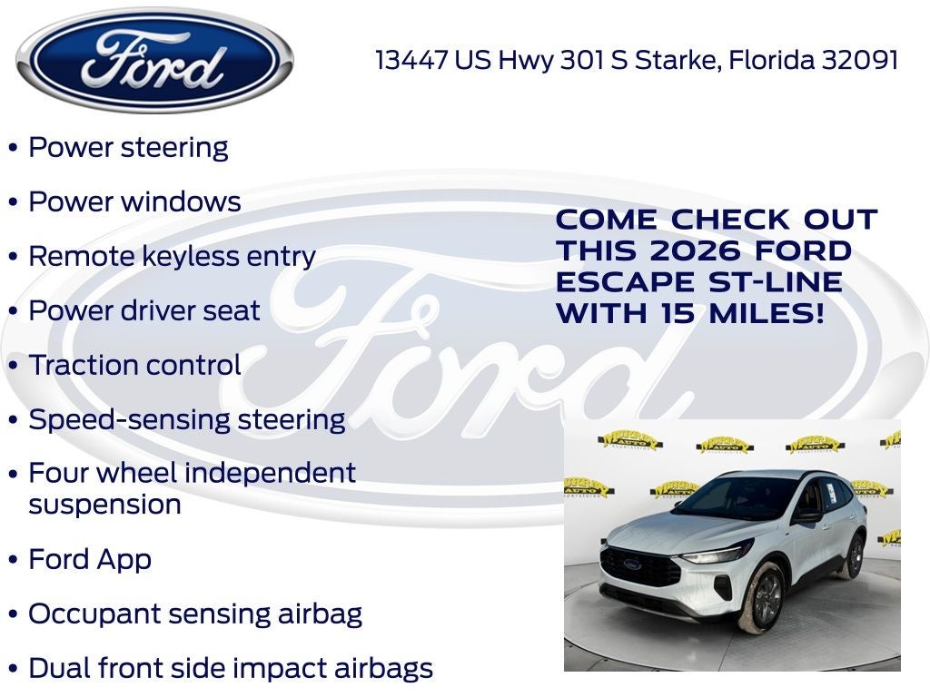 2026 Ford Escape ST-Line 300A