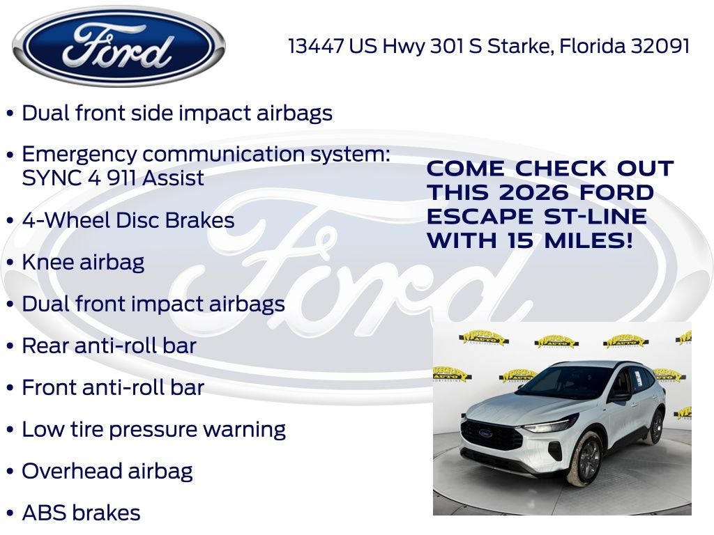 2026 Ford Escape ST-Line 300A