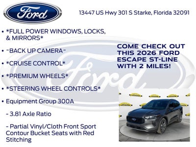 2026 Ford Escape ST-Line 300A