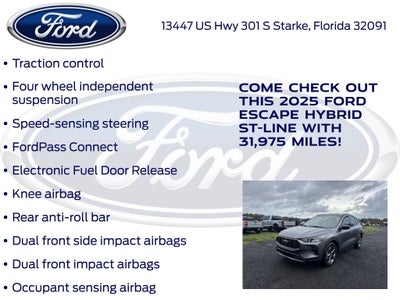 2025 Ford Escape Hybrid ST-Line
