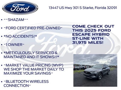 2025 Ford Escape Hybrid ST-Line