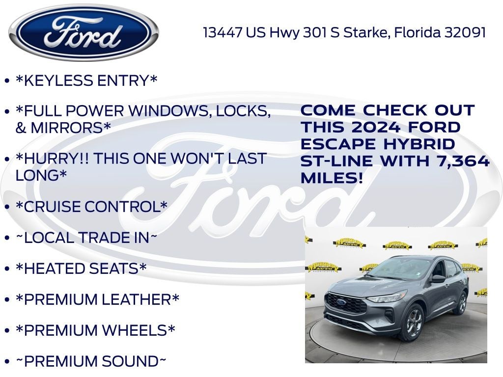 2024 Ford Escape Hybrid ST-Line