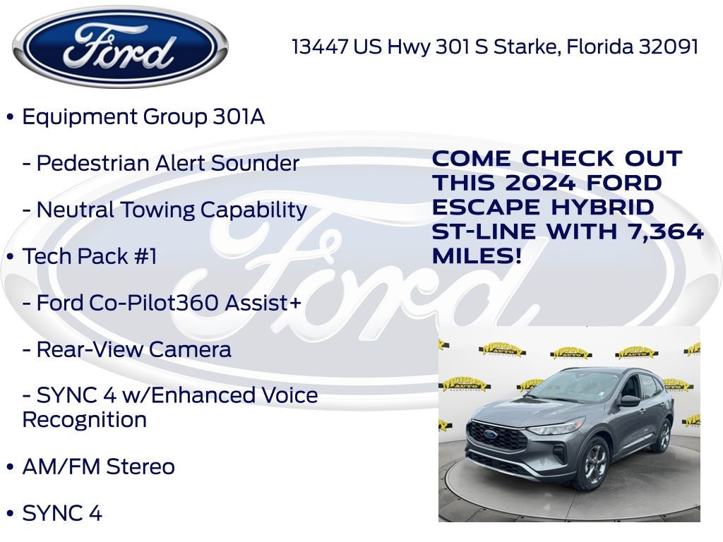 2024 Ford Escape Hybrid ST-Line