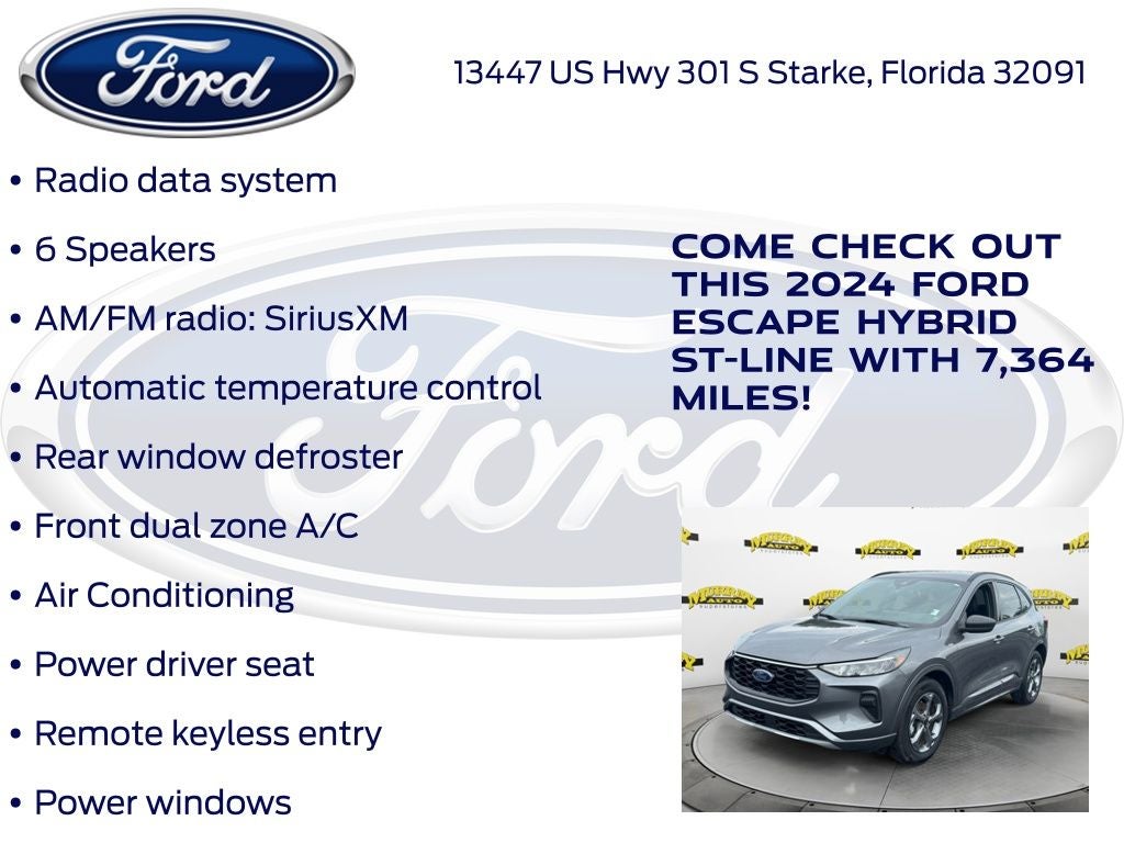 2024 Ford Escape Hybrid ST-Line