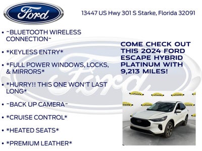 2024 Ford Escape Hybrid Platinum