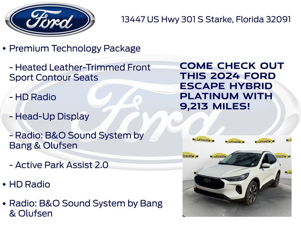 2024 Ford Escape Hybrid Platinum