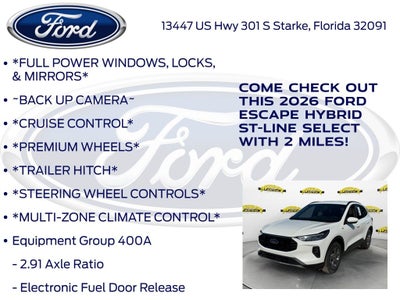 2026 Ford Escape Hybrid ST-Line Select 400A