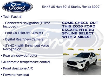 2026 Ford Escape Hybrid ST-Line Select 400A