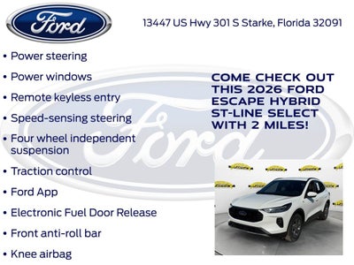 2026 Ford Escape Hybrid ST-Line Select 400A