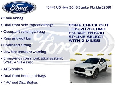 2026 Ford Escape Hybrid ST-Line Select 400A