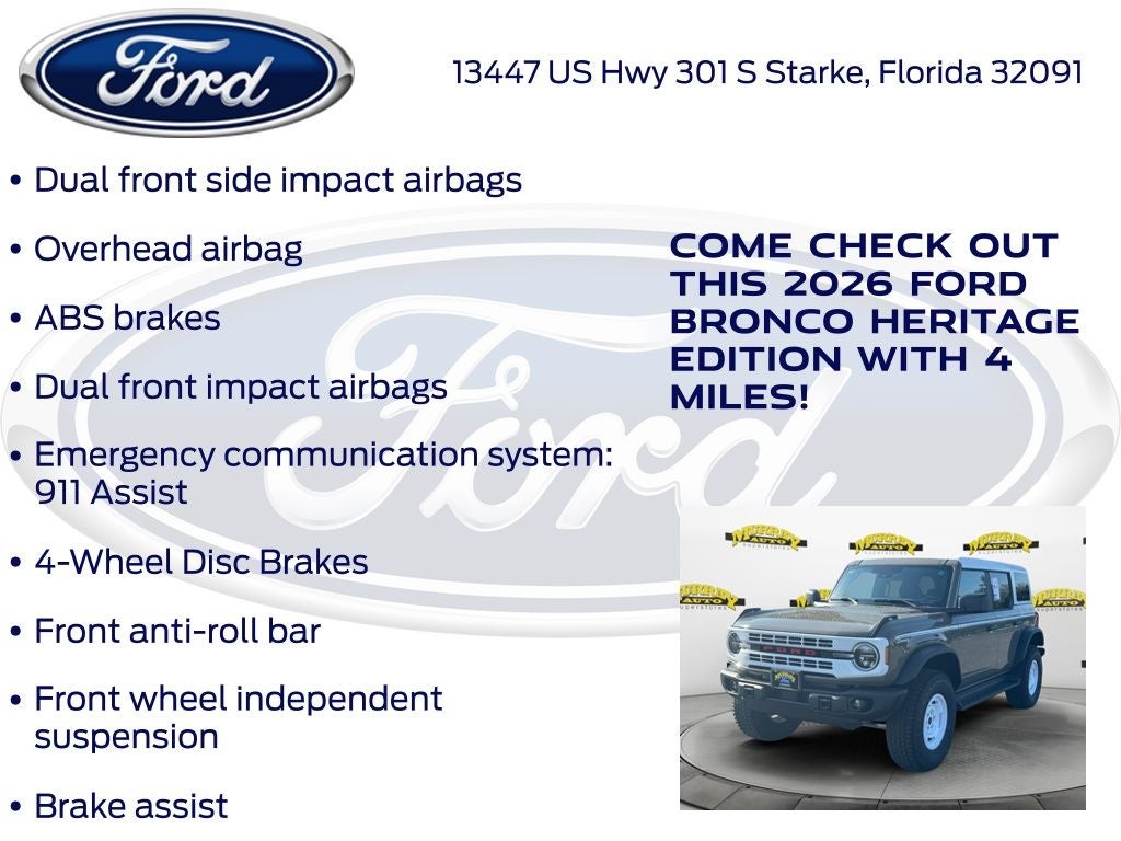 2026 Ford Bronco Heritage Edition 662A