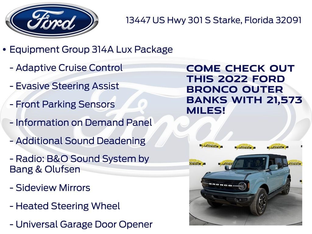 2022 Ford Bronco Outer Banks