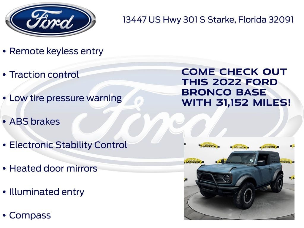 2022 Ford Bronco Base