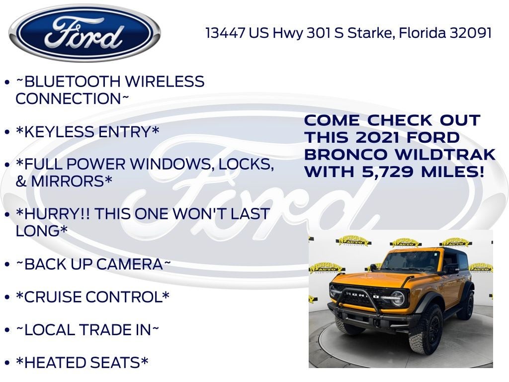 2021 Ford Bronco Wildtrak