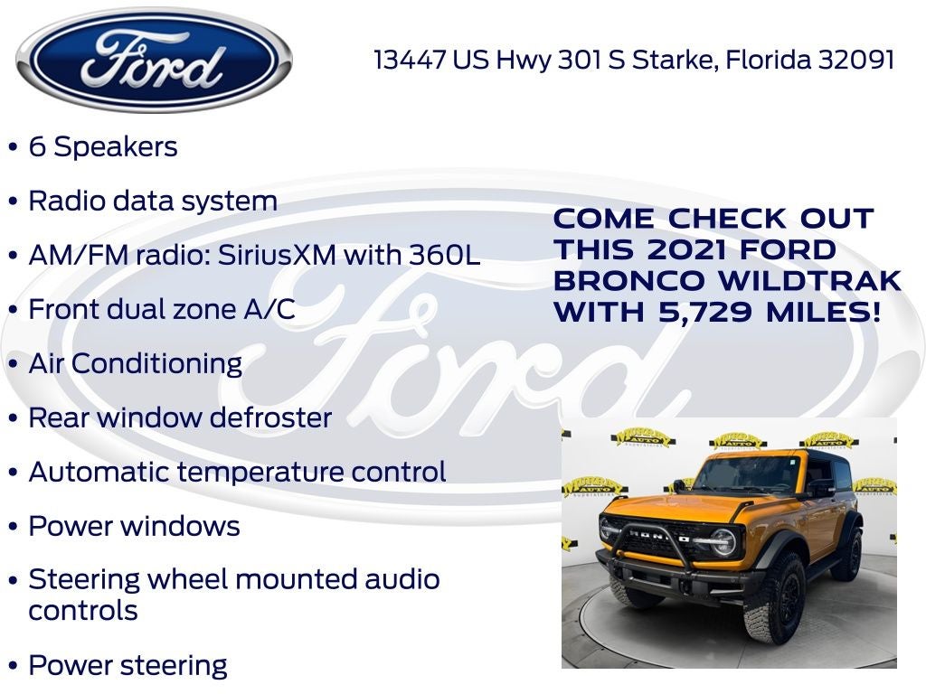 2021 Ford Bronco Wildtrak