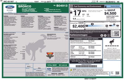 2021 Ford Bronco Wildtrak