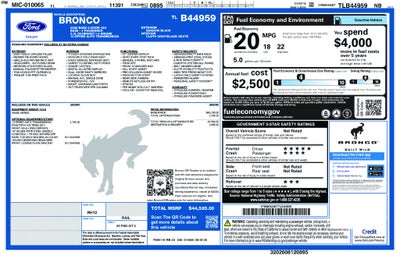 2026 Ford Bronco Base 101A