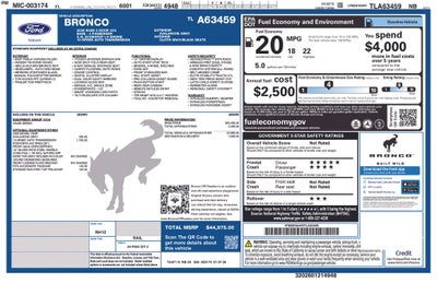 2026 Ford Bronco Base 101A