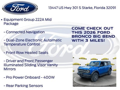 2026 Ford Bronco Big Bend 222A