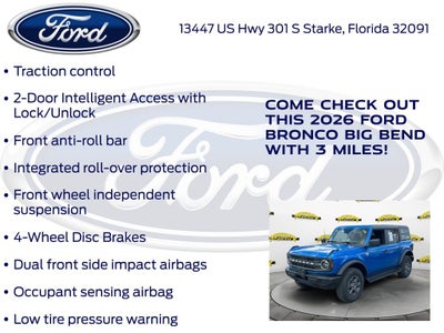 2026 Ford Bronco Big Bend 222A