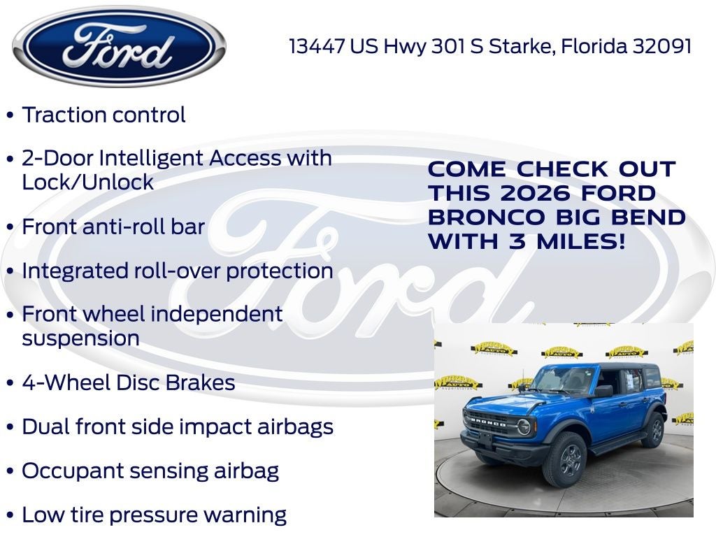 2026 Ford Bronco Big Bend 222A