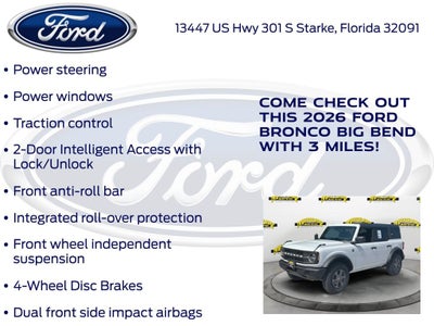 2026 Ford Bronco Big Bend 222A