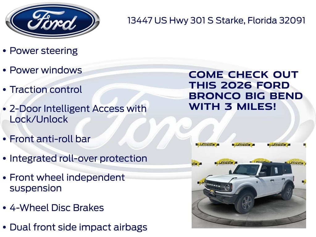 2026 Ford Bronco Big Bend 222A