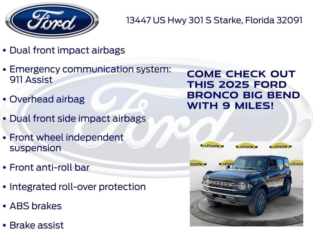 2025 Ford Bronco Big Bend 222A