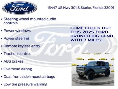 2025 Ford Bronco Big Bend 222A