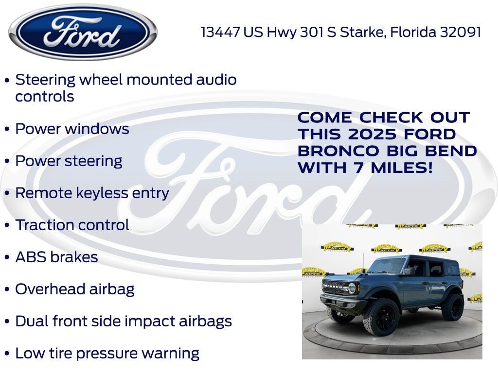 2025 Ford Bronco Big Bend 222A