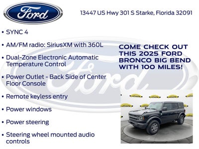 2025 Ford Bronco Big Bend 222A