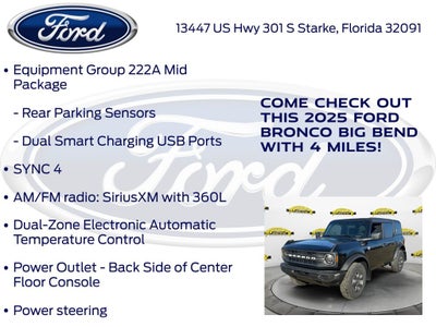 2025 Ford Bronco Big Bend 222A