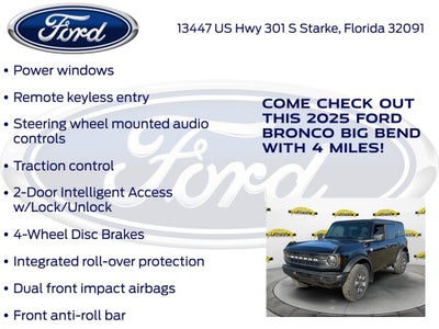 2025 Ford Bronco Big Bend 222A