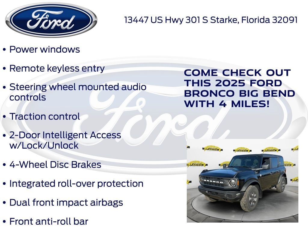 2025 Ford Bronco Big Bend 222A