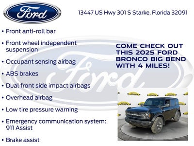 2025 Ford Bronco Big Bend 222A
