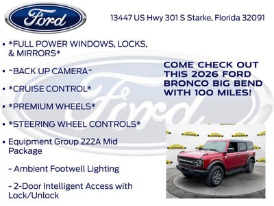 2026 Ford Bronco Big Bend 222A