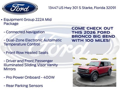 2026 Ford Bronco Big Bend 222A