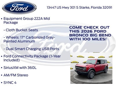 2026 Ford Bronco Big Bend 222A