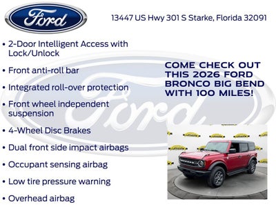 2026 Ford Bronco Big Bend 222A