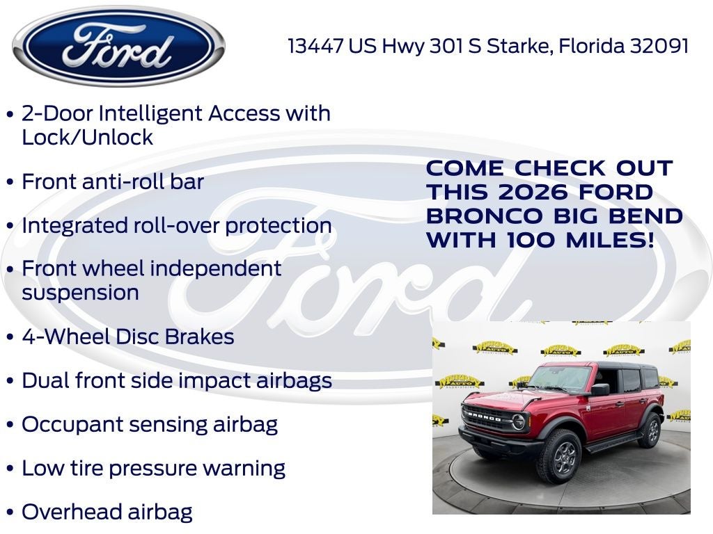 2026 Ford Bronco Big Bend 222A