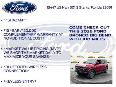 2026 Ford Bronco Big Bend 222A