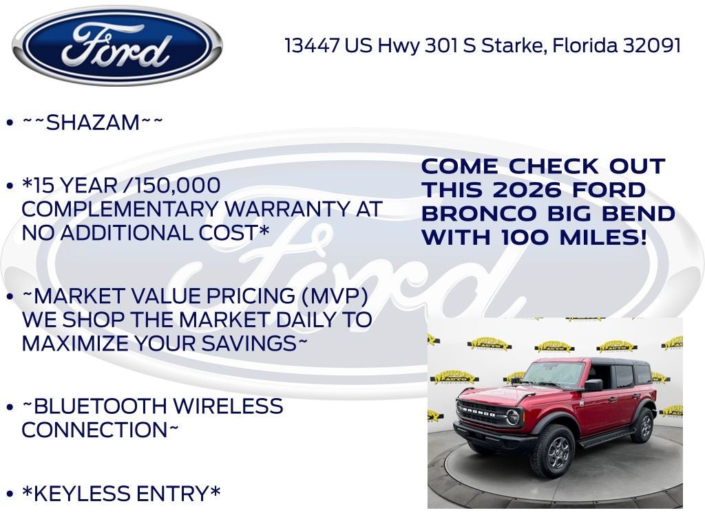 2026 Ford Bronco Big Bend 222A
