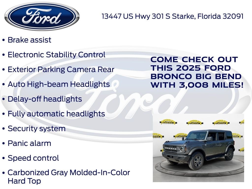 2025 Ford Bronco Big Bend 222A