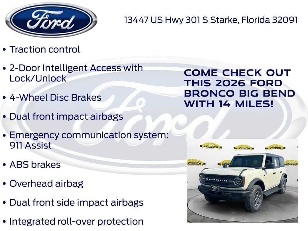 2026 Ford Bronco Big Bend 222A